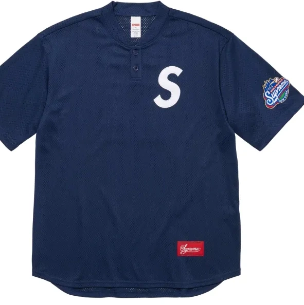 S BASEBALL ¥209 24FW HENLEY LOGO TEE 0617
